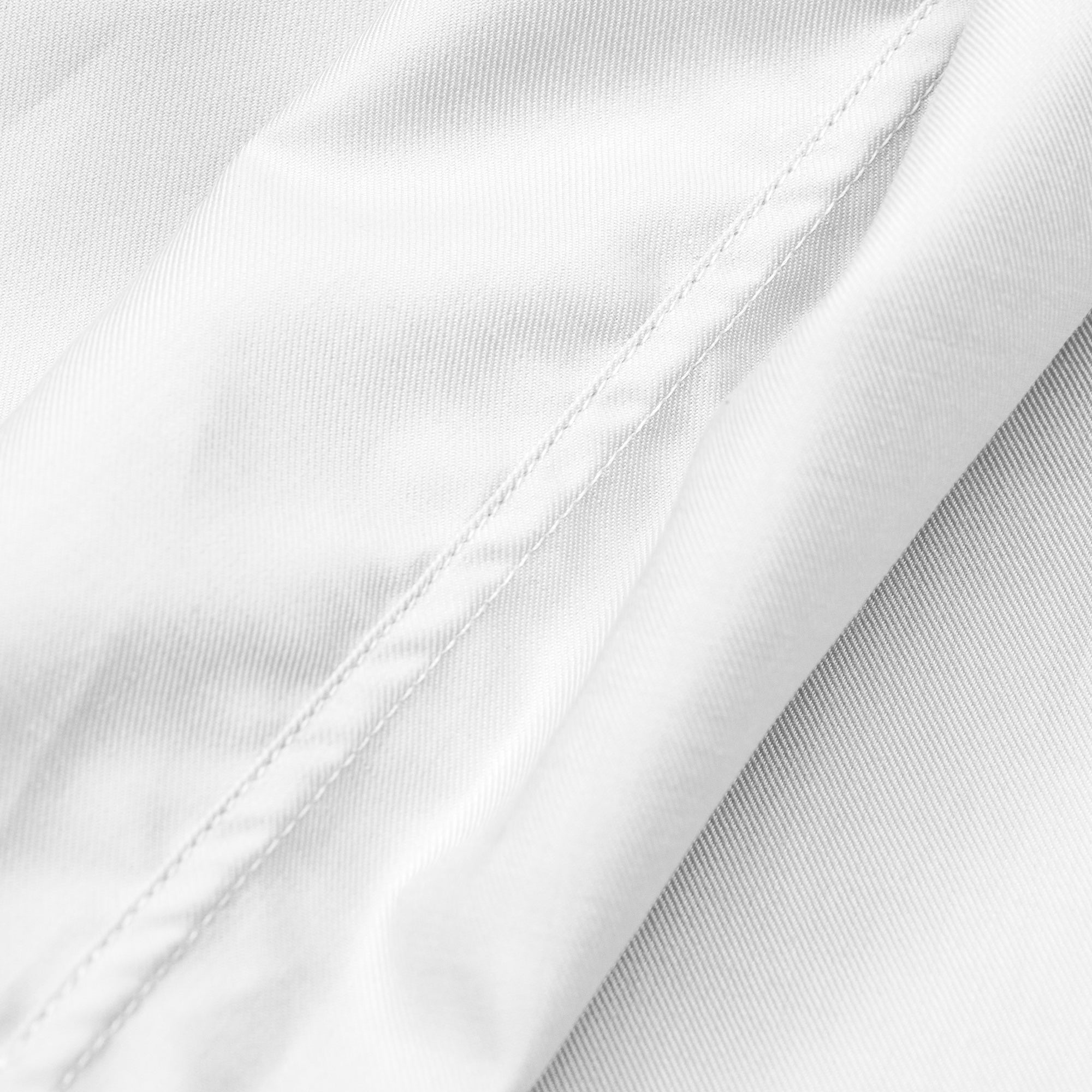 WHITE FINE TWILL COCKTAIL CUFF SHIRT