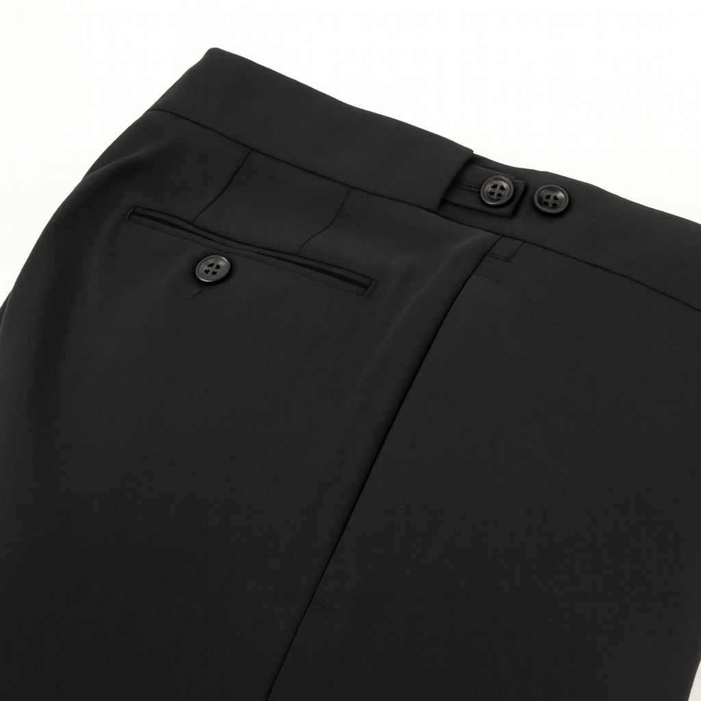ESSENTIAL BLACK TROUSERS