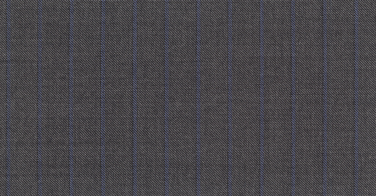 Stoffbibliothek: Mittelgrauer Grey medium stripe the royal suiting-Stoff von SCABAL – Maßanfertigung in Berlin