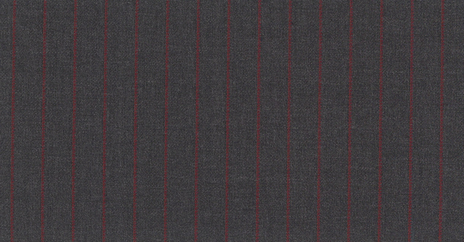 Stoffbibliothek: Grey dark stripe eton suiting-Stoff von SCABAL – Maßanfertigung in Berlin