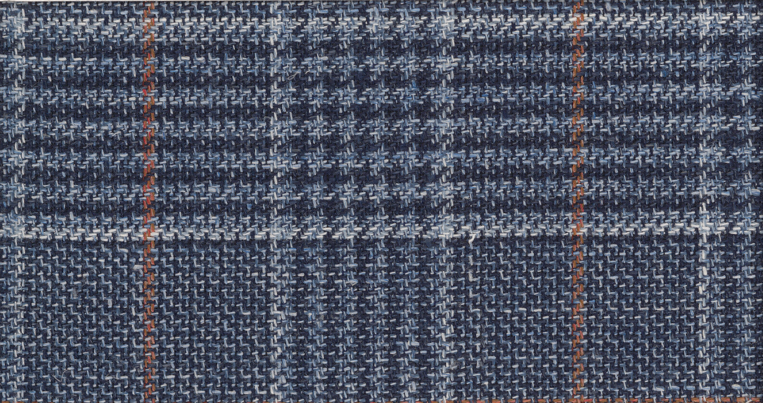 BLUE MEDIUM CHECK RIVIERA TREND JACKETING