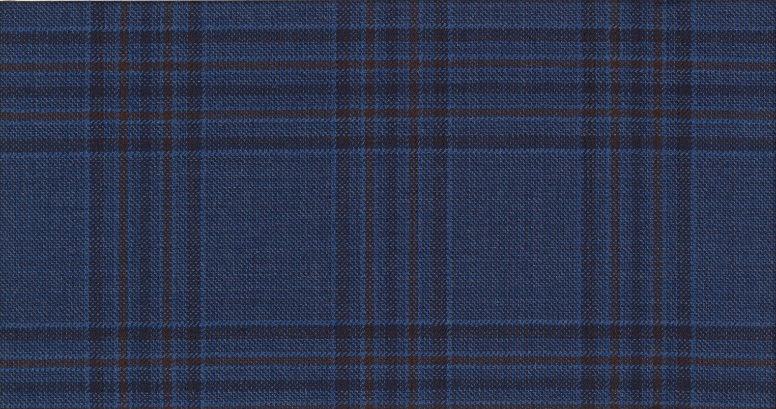 BLUE MEDIUM CHECK RIVIERA TREND JACKETING