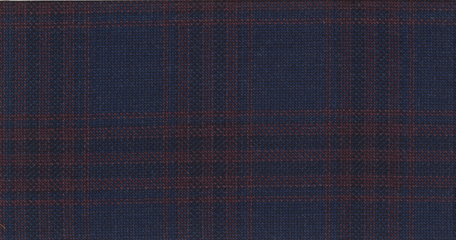 BLUE DARK CHECK RIVIERA TREND JACKETING