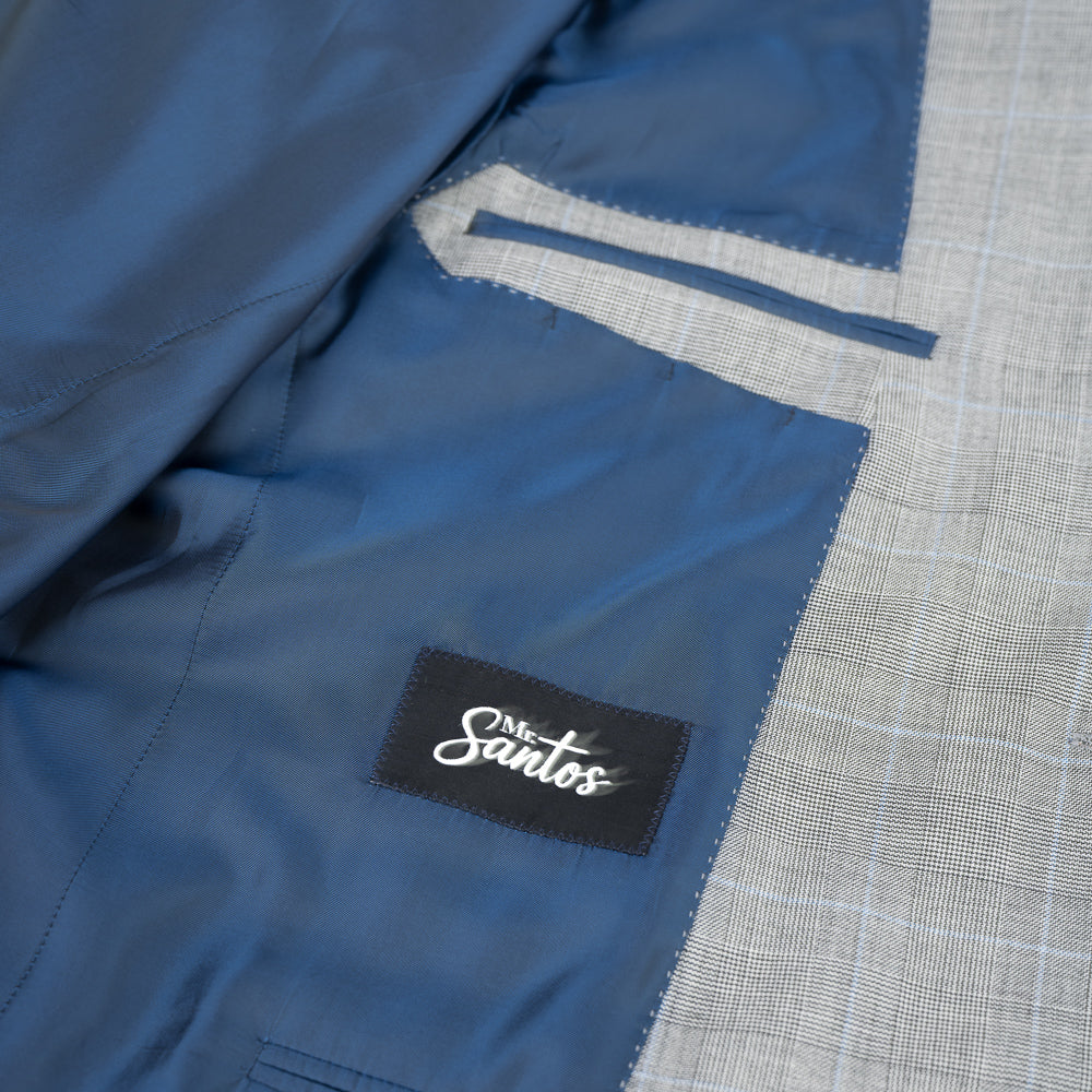 TWO PIECE MID GREY GLEN CHECK SUIT
