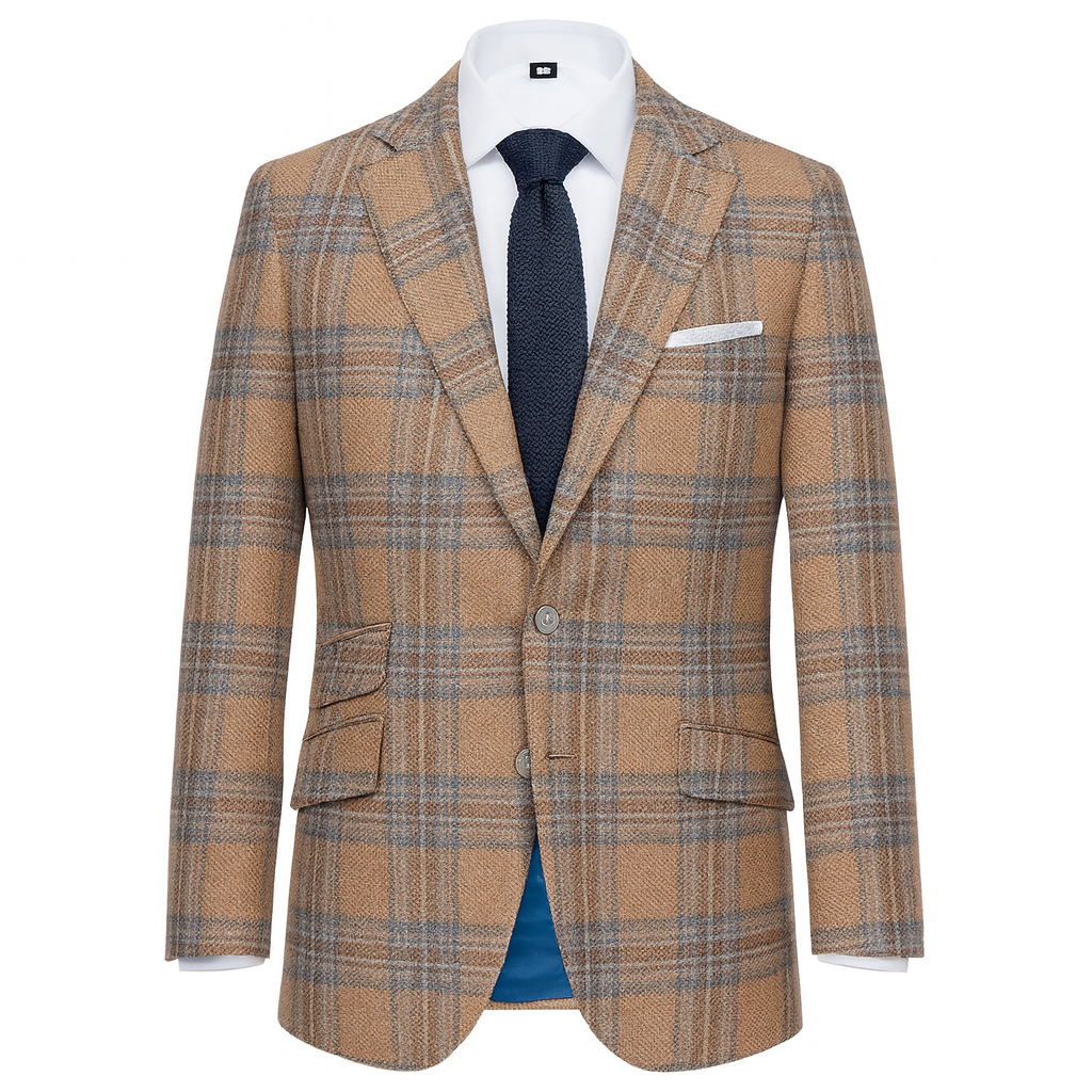 LIGHT CHECK AUTUMN LEAVES JACKET