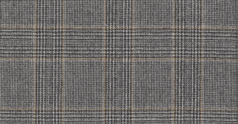 Stoffbibliothek: Schwarzer Black & white glen check flannel & saxony suiting-Stoff von SCABAL – Maßanfertigung in Berlin