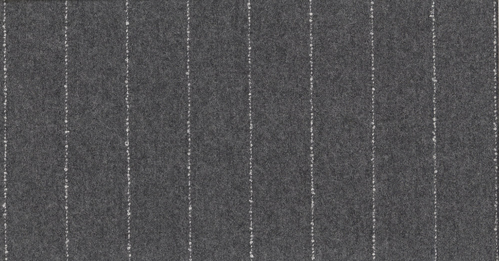 Stoffbibliothek: Mittelgrauer Grey medium stripe flannel & saxony suiting-Stoff von SCABAL – Maßanfertigung in Berlin