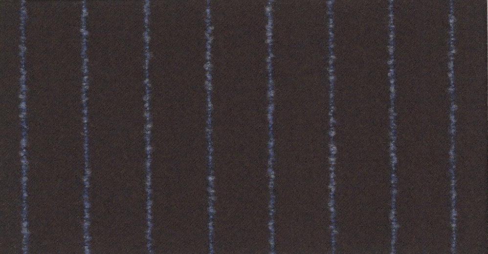 Stoffbibliothek: Brown dark stripe flannel & saxony suiting-Stoff von SCABAL – Maßanfertigung in Berlin