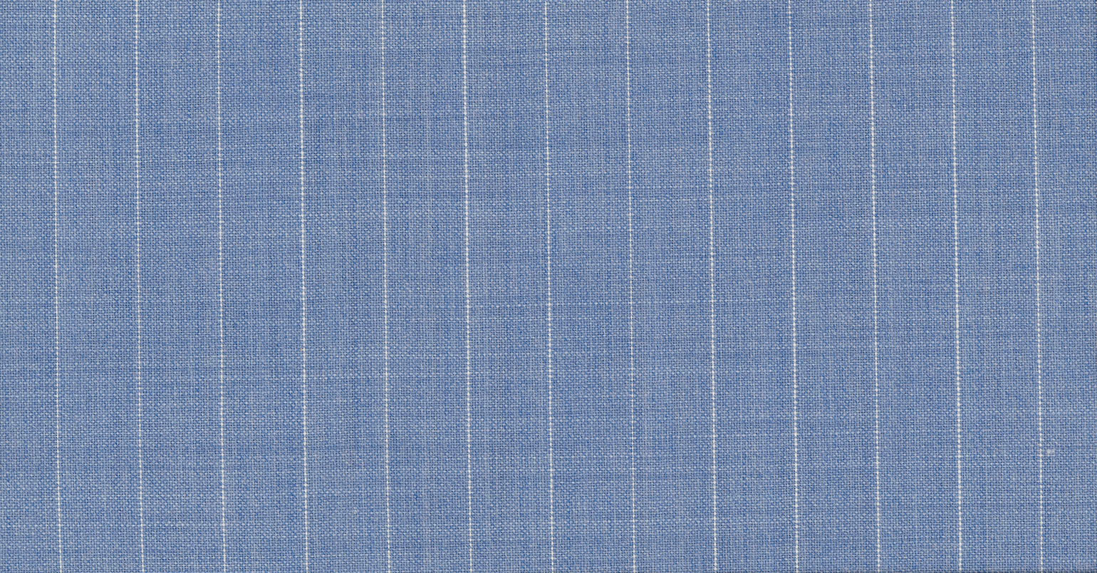 Stoffbibliothek: Blue light stripe cosmopolitan suiting-Stoff von SCABAL – Maßanfertigung in Berlin
