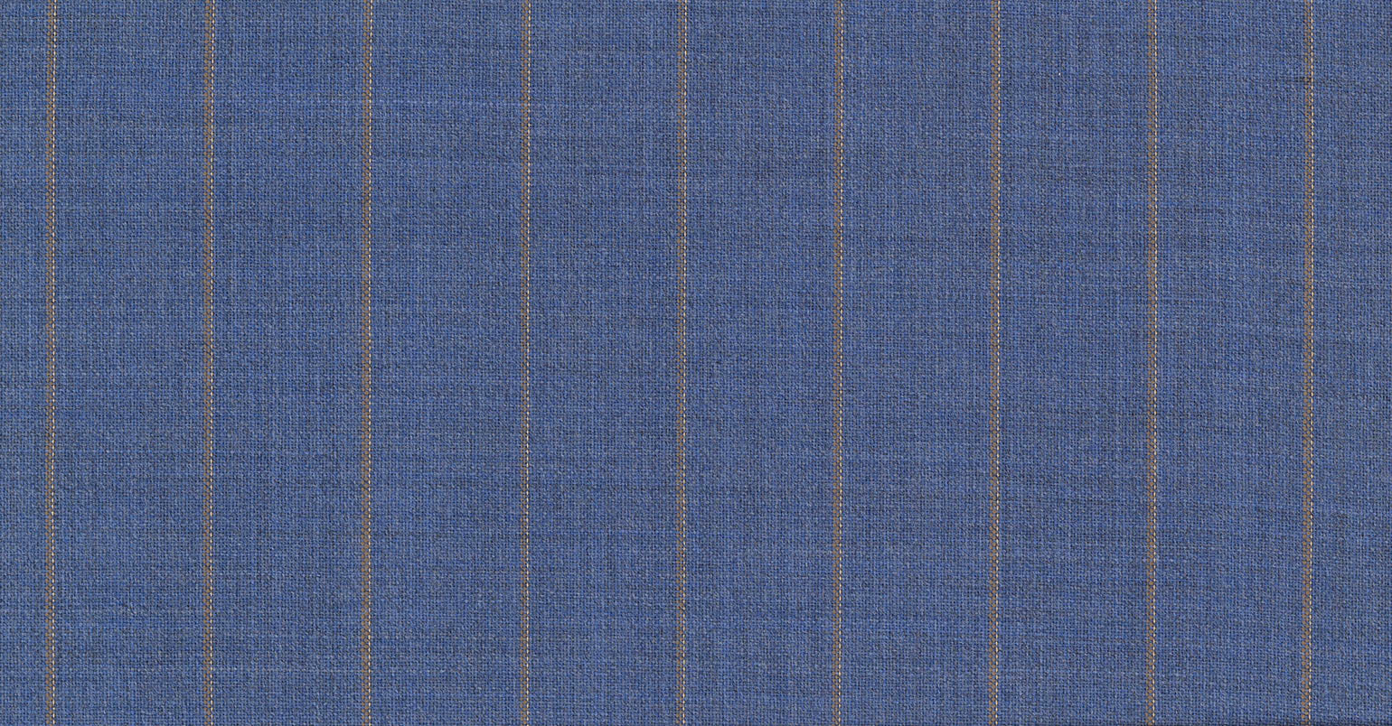 Stoffbibliothek: Blue light stripe cosmopolitan suiting-Stoff von SCABAL – Maßanfertigung in Berlin