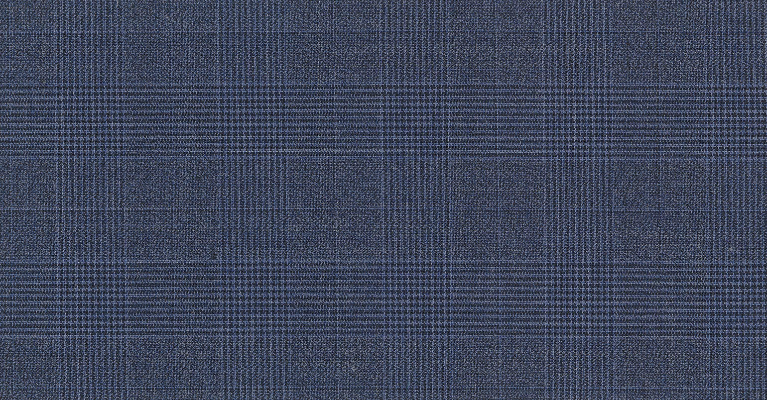 BLUE MEDIUM GLEN CHECK DYNAMIC SUITING