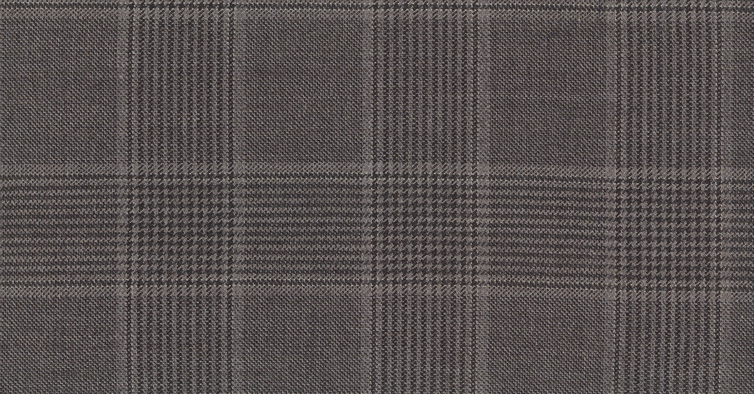 Stoffbibliothek: Mittelgrauer Grey medium check the royal suiting-Stoff von SCABAL – Maßanfertigung in Berlin
