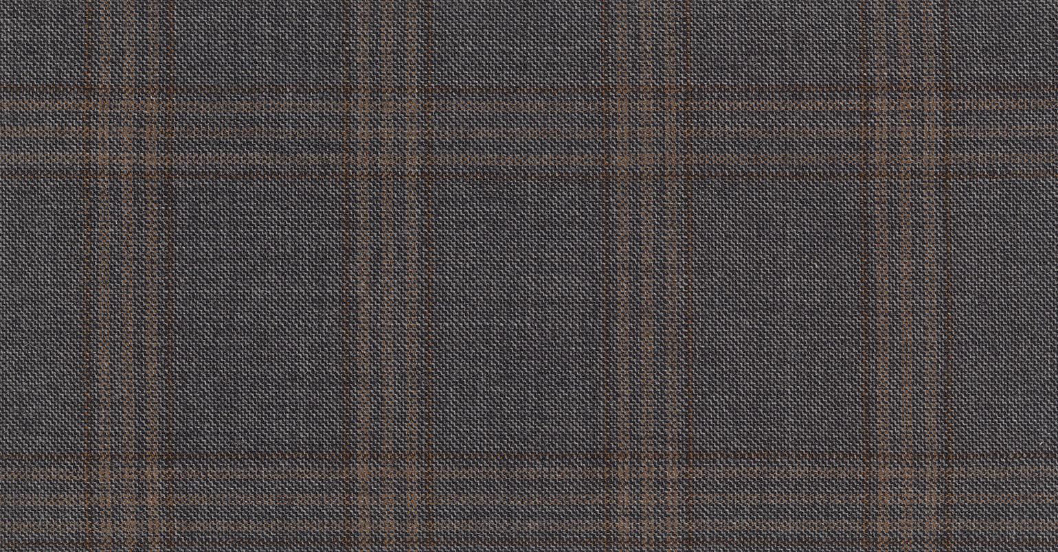 Stoffbibliothek: Mittelgrauer Grey medium glen check the royal suiting-Stoff von SCABAL – Maßanfertigung in Berlin