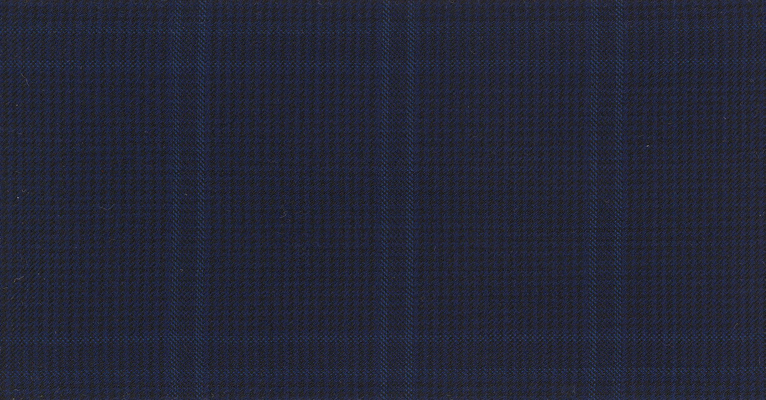 Stoffbibliothek: Blue dark check the royal suiting-Stoff von SCABAL – Maßanfertigung in Berlin