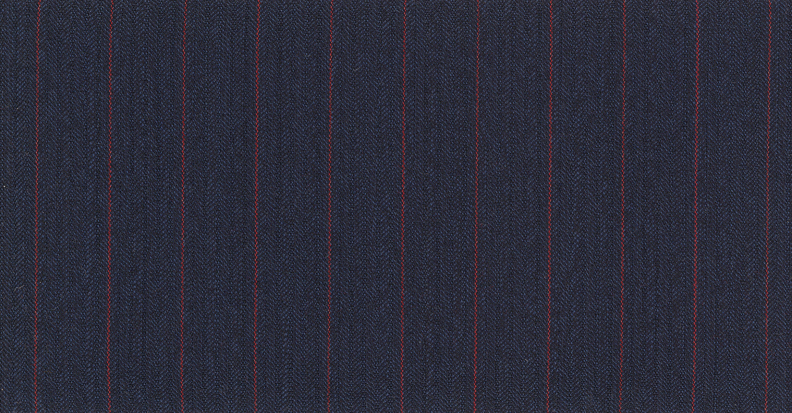 Stoffbibliothek: Blue dark stripe the royal suiting-Stoff von SCABAL – Maßanfertigung in Berlin