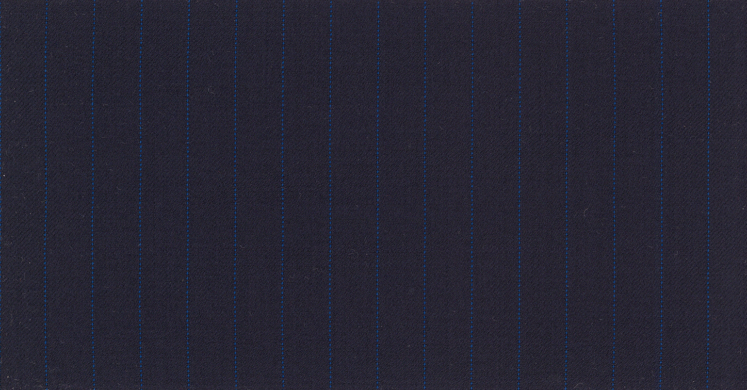 Stoffbibliothek: Blue dark stripe the royal suiting-Stoff von SCABAL – Maßanfertigung in Berlin