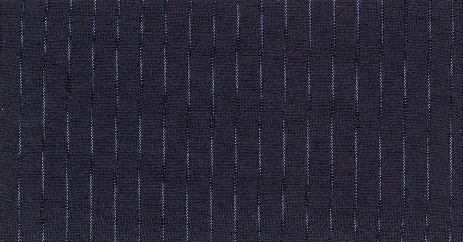 Stoffbibliothek: Blue dark stripe the royal suiting-Stoff von SCABAL – Maßanfertigung in Berlin