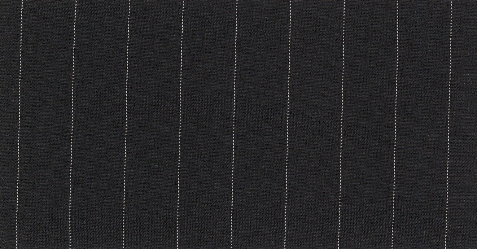 Stoffbibliothek: Schwarzer Black stripe the royal suiting-Stoff von SCABAL – Maßanfertigung in Berlin