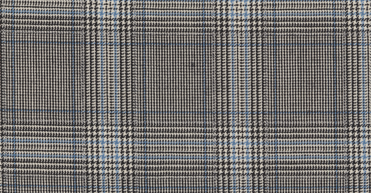 BLACK & WHITE CHECK GALAXY SUITING