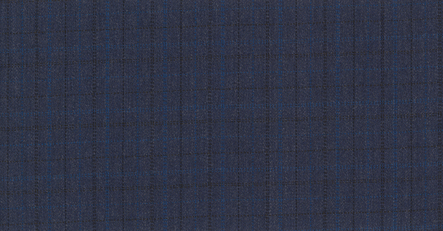 BLUE DARK CHECK GALAXY SUITING