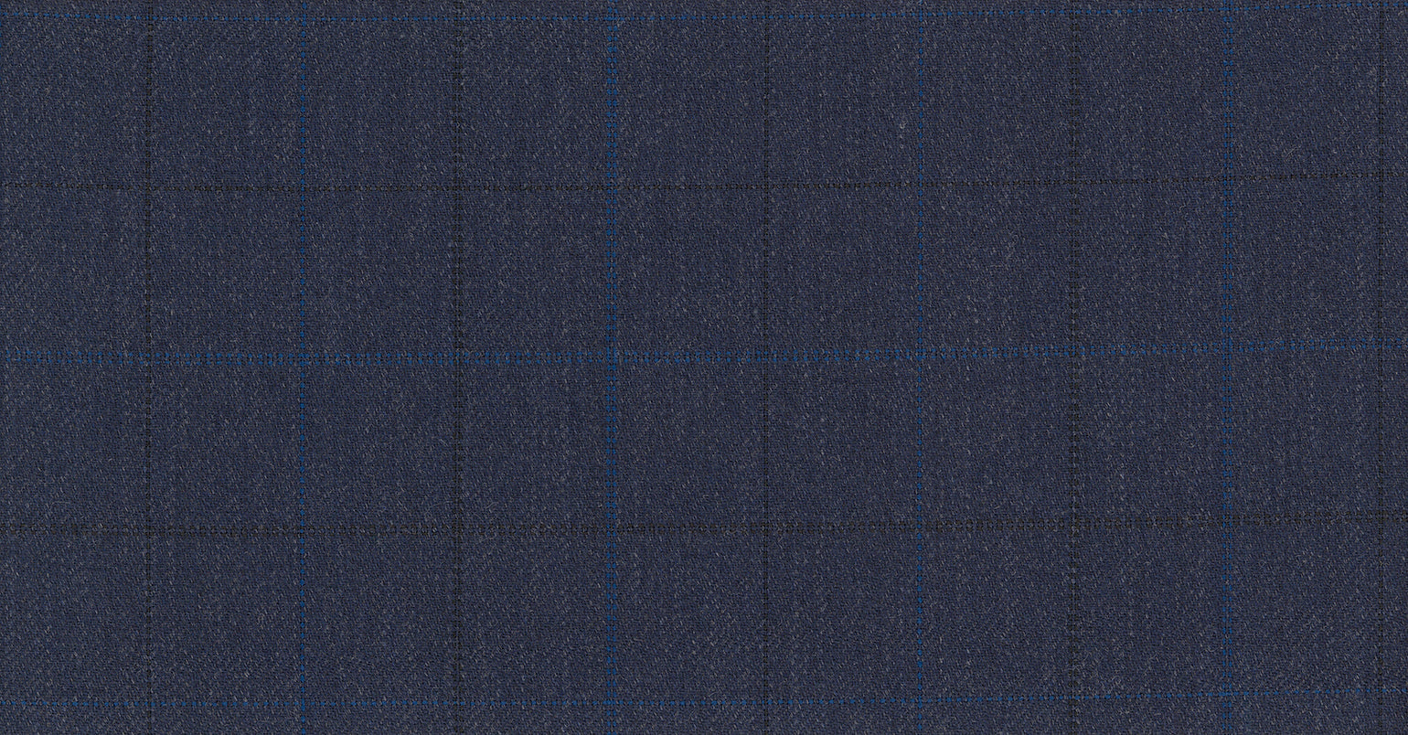 BLUE DARK CHECK GALAXY SUITING