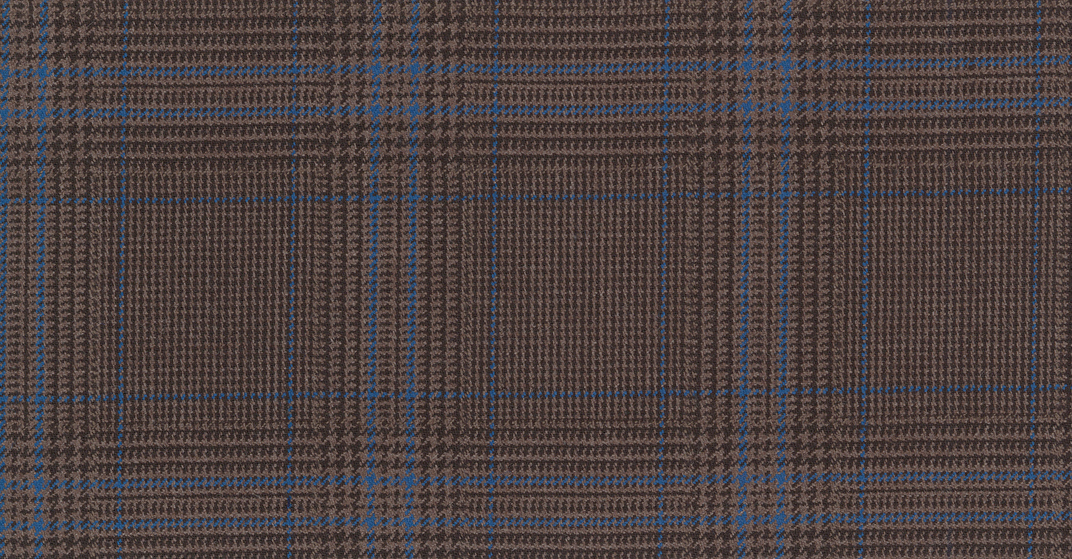 BROWN MEDIUM CHECK GALAXY SUITING
