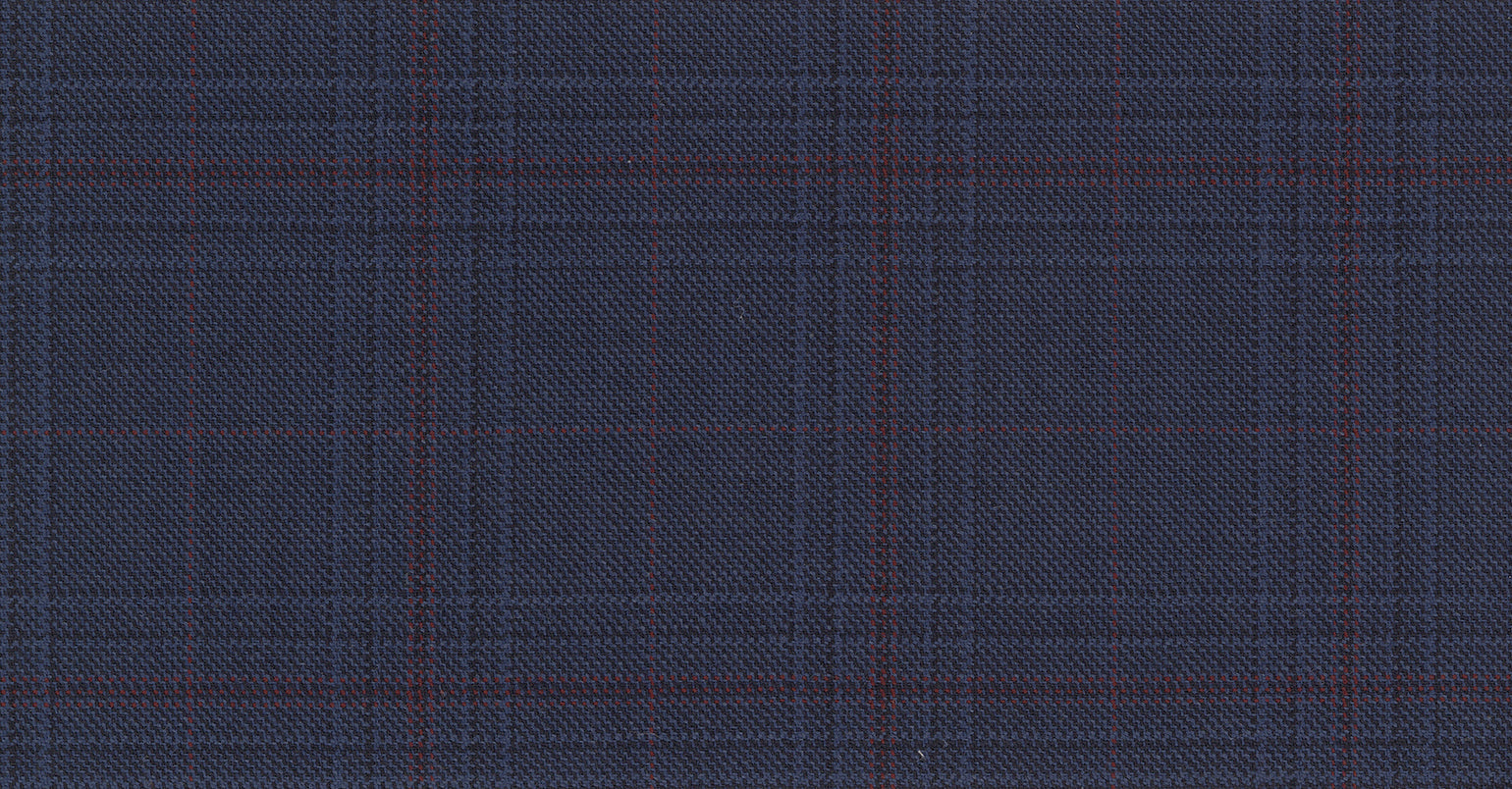 BLUE MEDIUM CHECK GALAXY SUITING