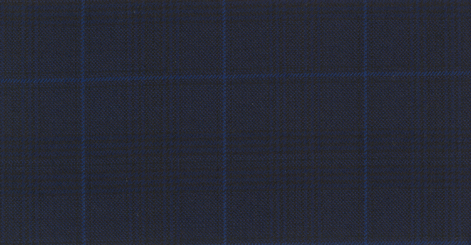 BLUE DARK CHECK GALAXY SUITING