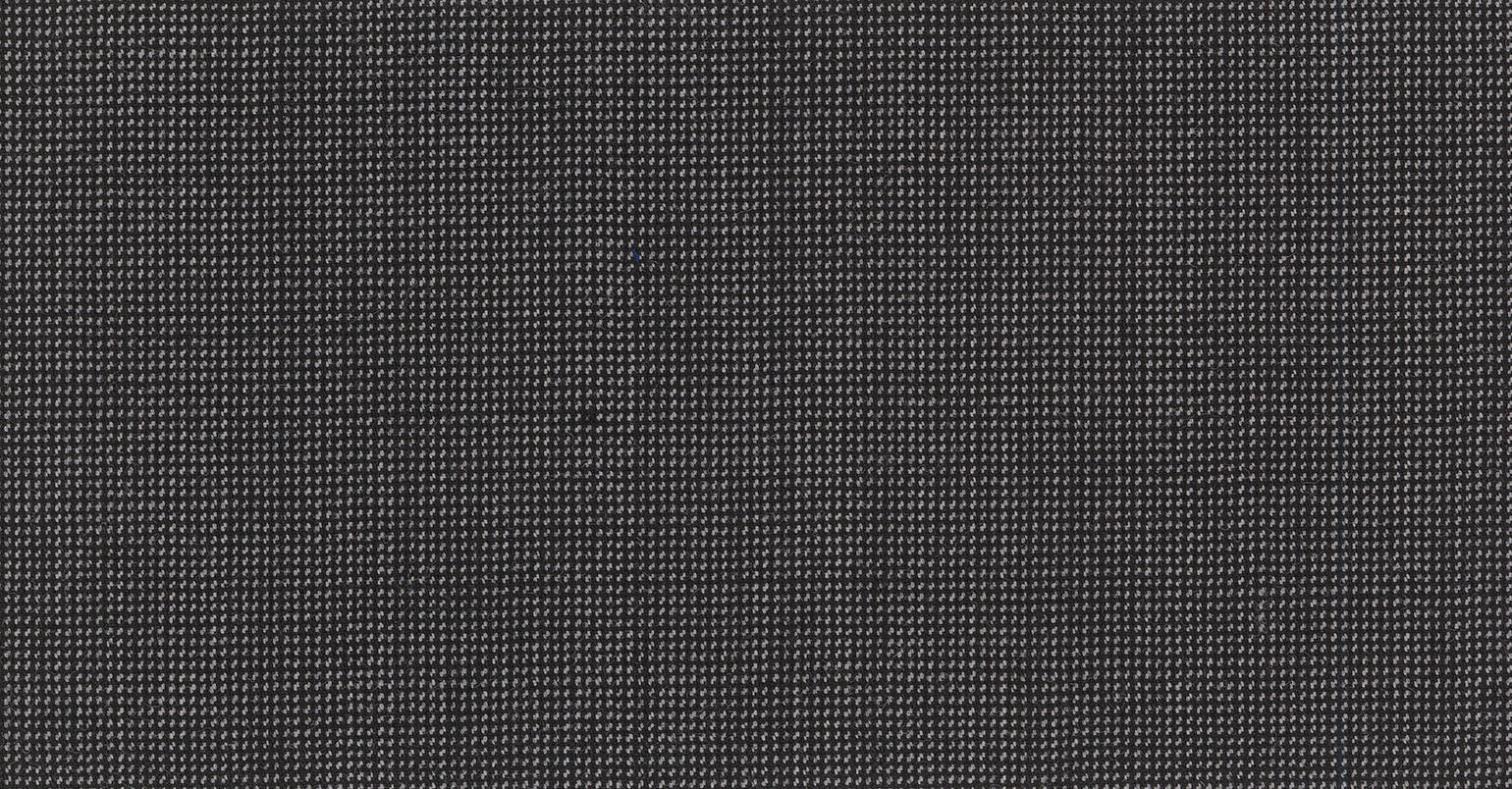 Stoffbibliothek: Schwarzer Black & white pinhead savile row classics suiting-Stoff von SCABAL – Maßanfertigung in Berlin