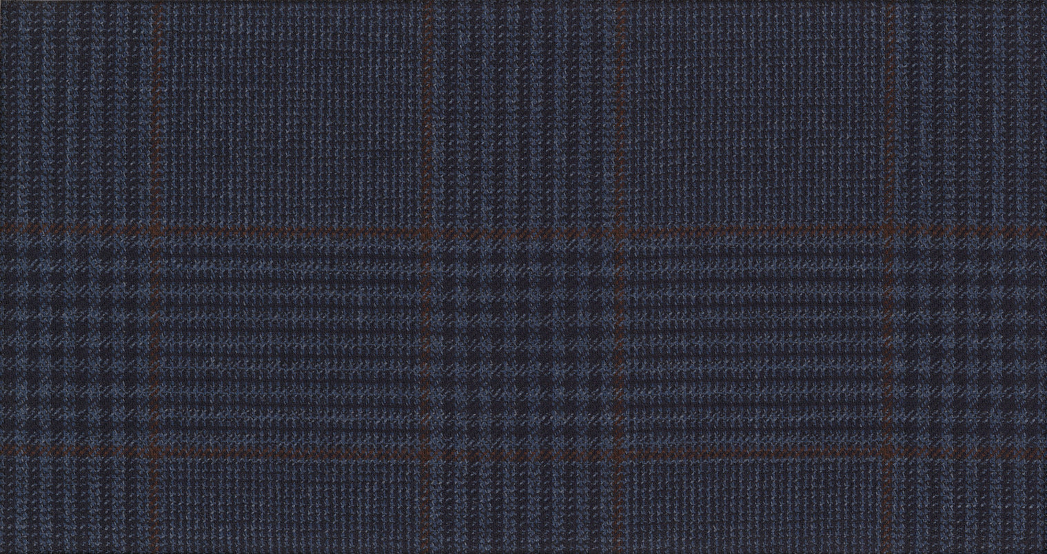 BLUE DARK CHECK FREESTYLE SUITING