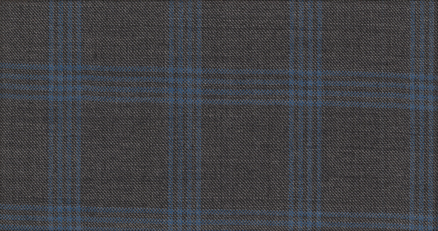 GREY MEDIUM CHECK GALAXY SUITING