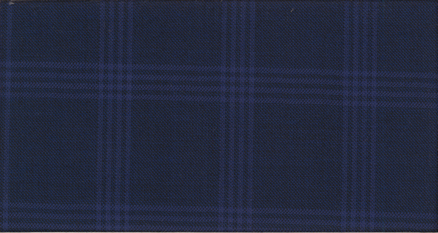 BLUE DARK CHECK GALAXY SUITING