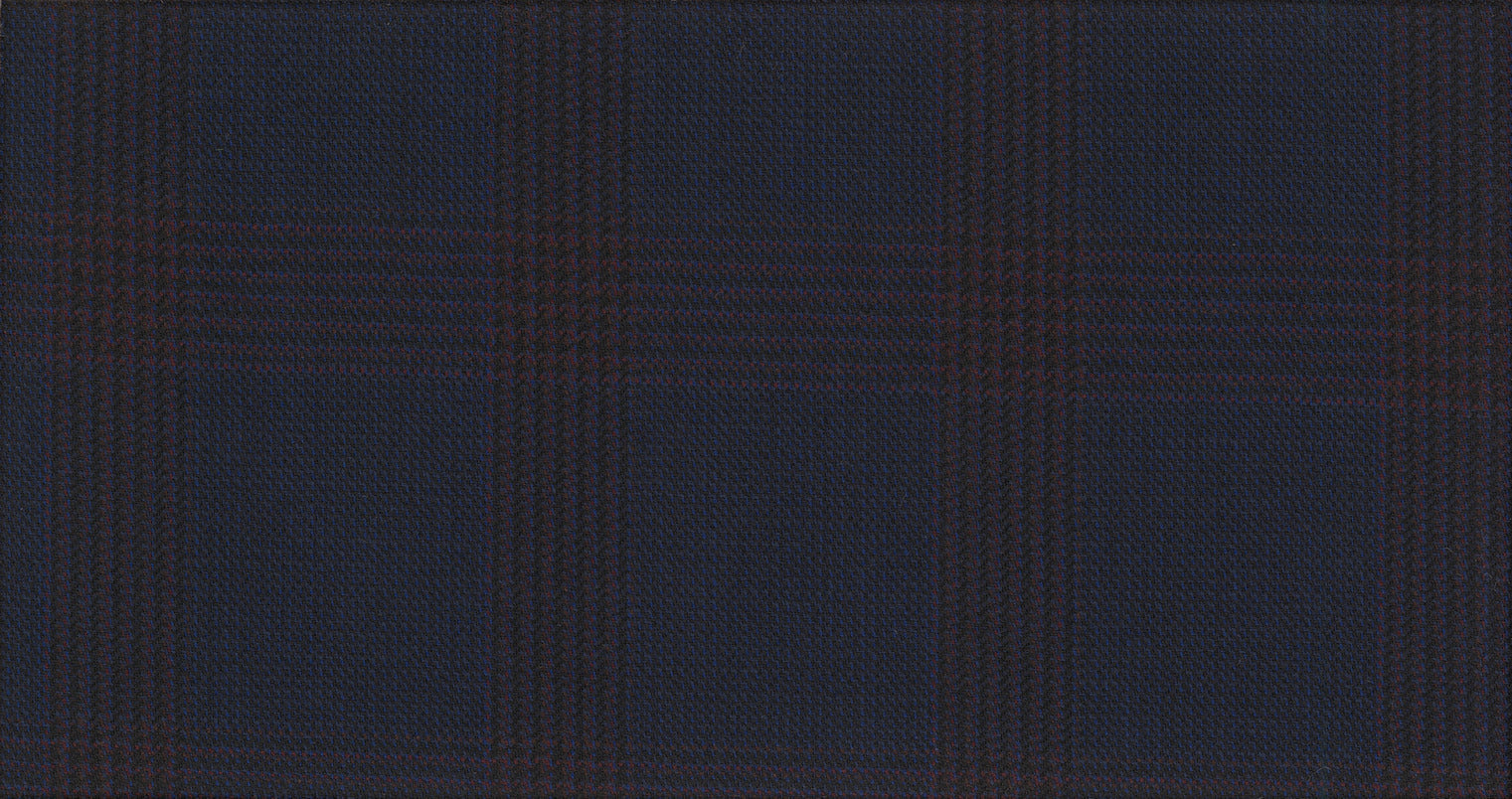 BLUE DARK CHECK GALAXY SUITING