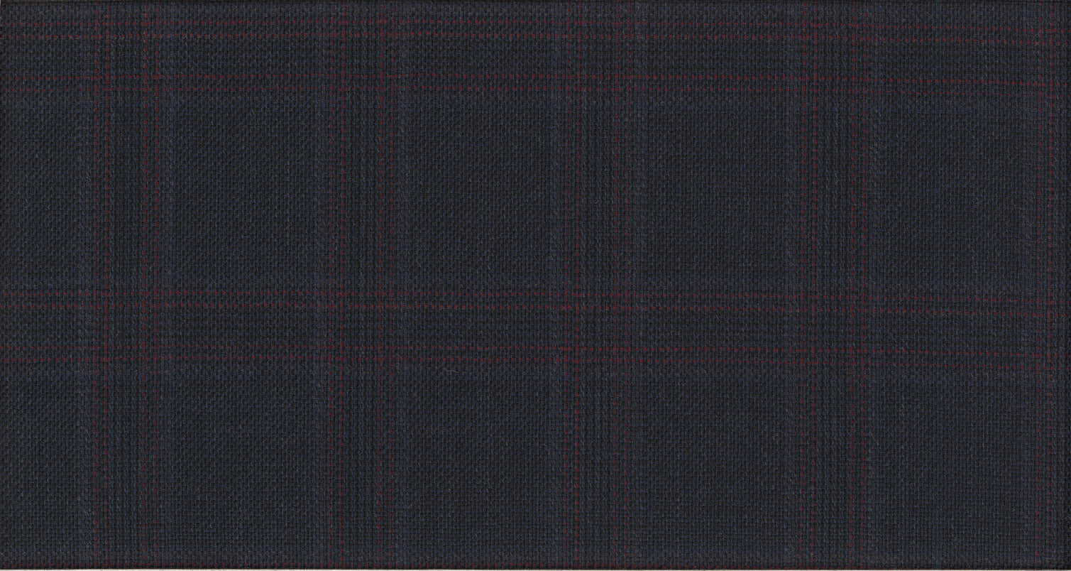 BLUE DARK CHECK GALAXY SUITING