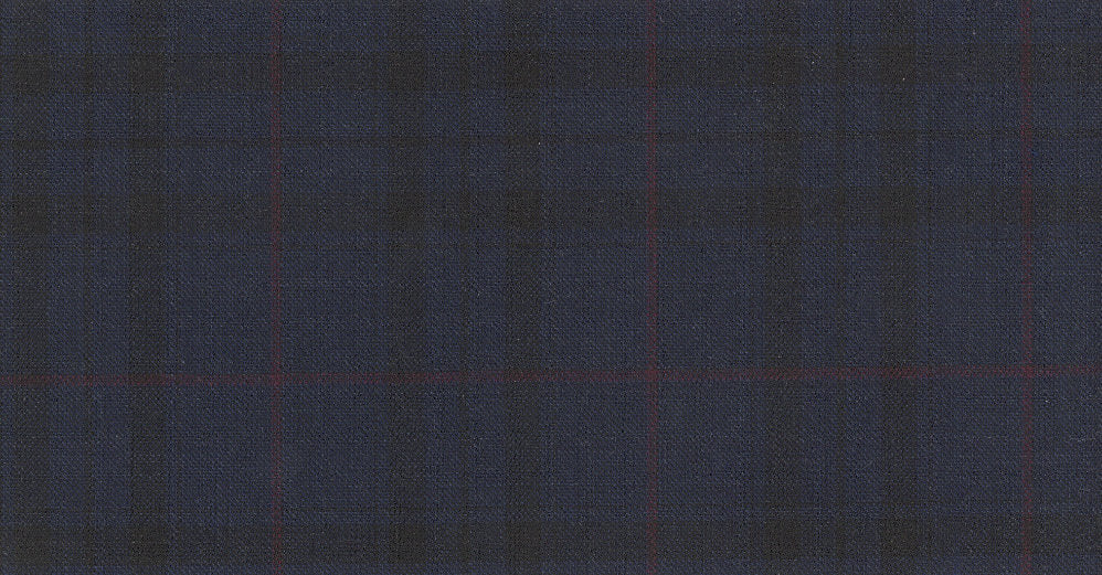 BLUE DARK CHECK JET SET SUITING