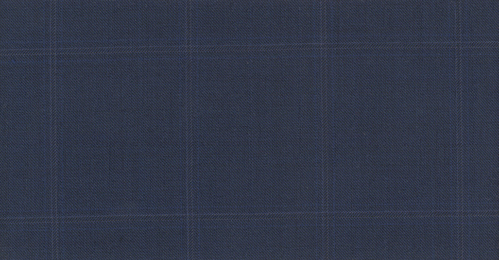 BLUE MEDIUM CHECK JET SET SUITING