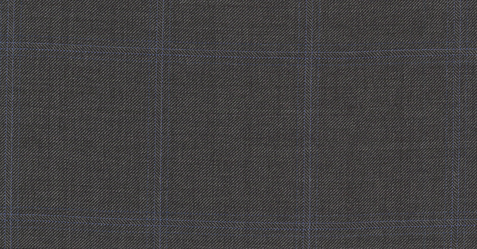 Stoffbibliothek: Mittelgrauer Grey medium check eton suiting-Stoff von SCABAL – Maßanfertigung in Berlin
