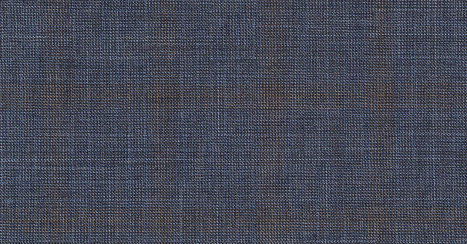 Stoffbibliothek: Mittelgrauer Blue medium check eton suiting-Stoff von SCABAL – Maßanfertigung in Berlin