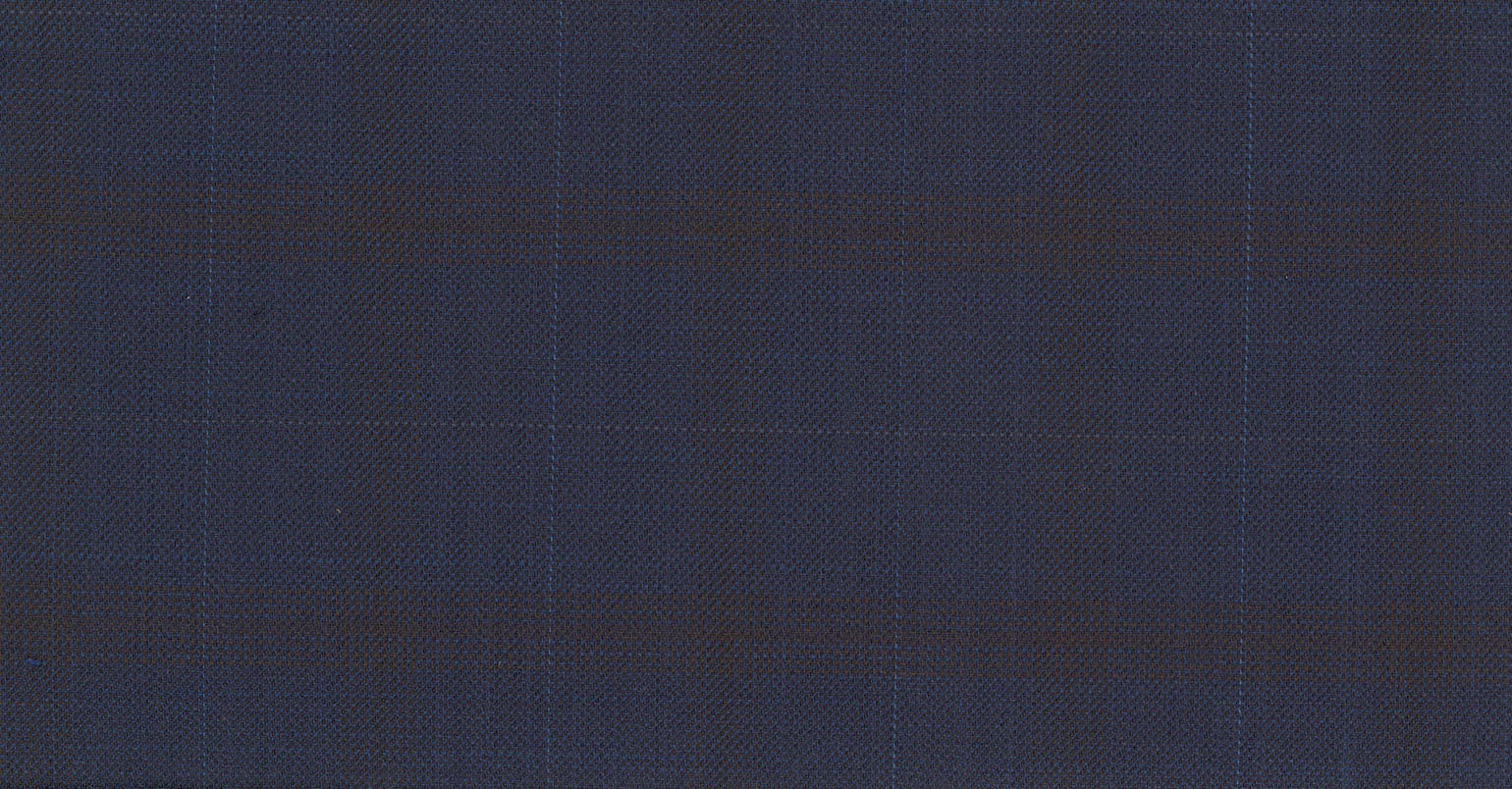 Stoffbibliothek: Blue dark check eton suiting-Stoff von SCABAL – Maßanfertigung in Berlin