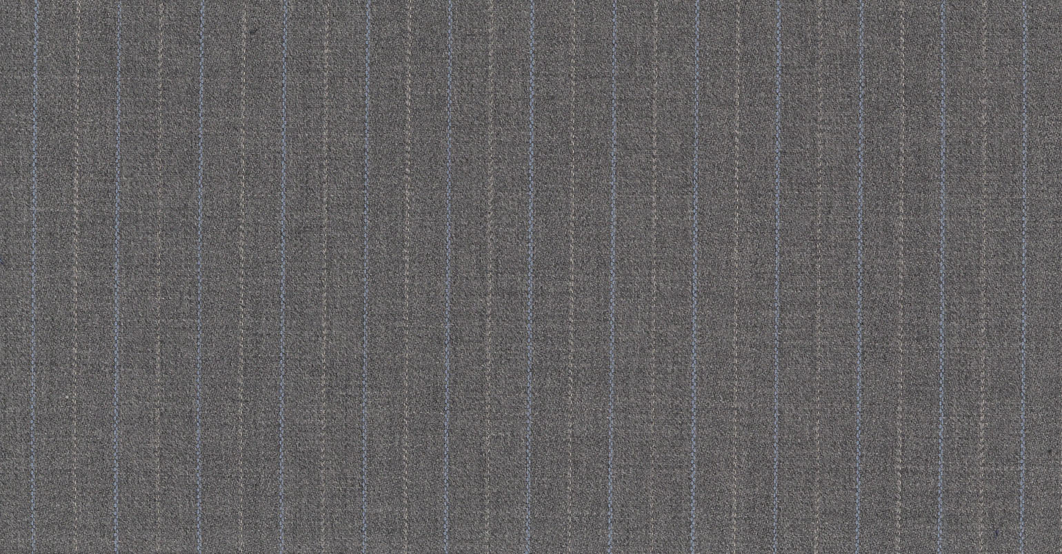 Stoffbibliothek: Grey light stripe eton suiting-Stoff von SCABAL – Maßanfertigung in Berlin