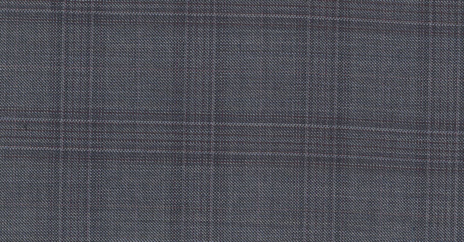 Stoffbibliothek: Mittelgrauer Grey medium check eton suiting-Stoff von SCABAL – Maßanfertigung in Berlin