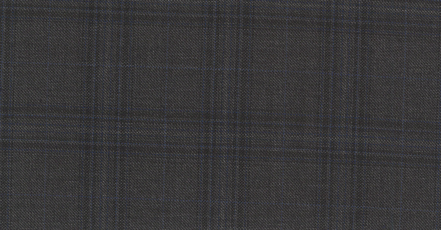 Stoffbibliothek: Grey dark check eton suiting-Stoff von SCABAL – Maßanfertigung in Berlin