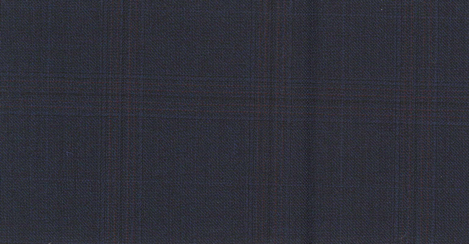 Stoffbibliothek: Blue dark check eton suiting-Stoff von SCABAL – Maßanfertigung in Berlin