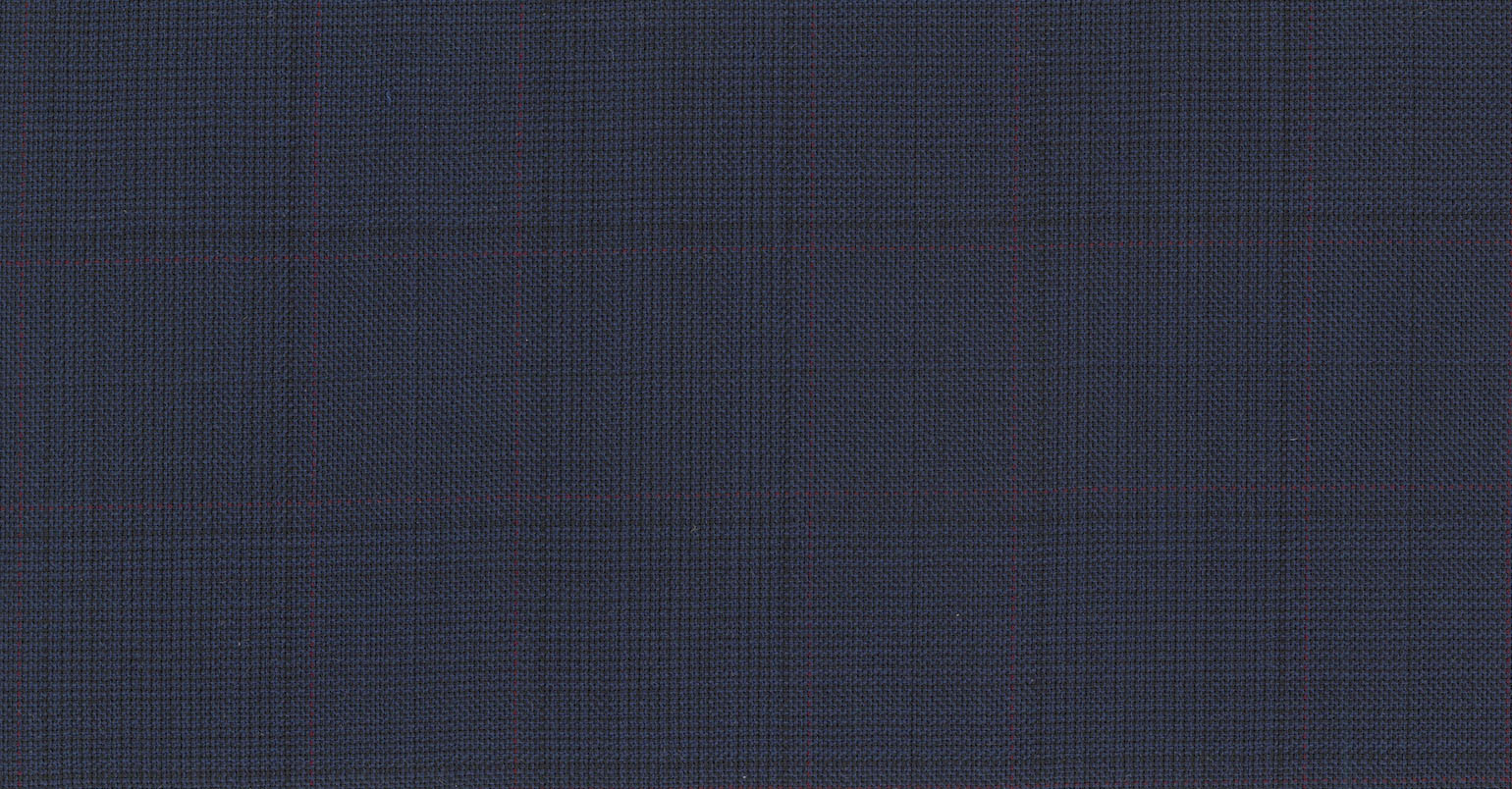 Stoffbibliothek: Blue dark check eton suiting-Stoff von SCABAL – Maßanfertigung in Berlin