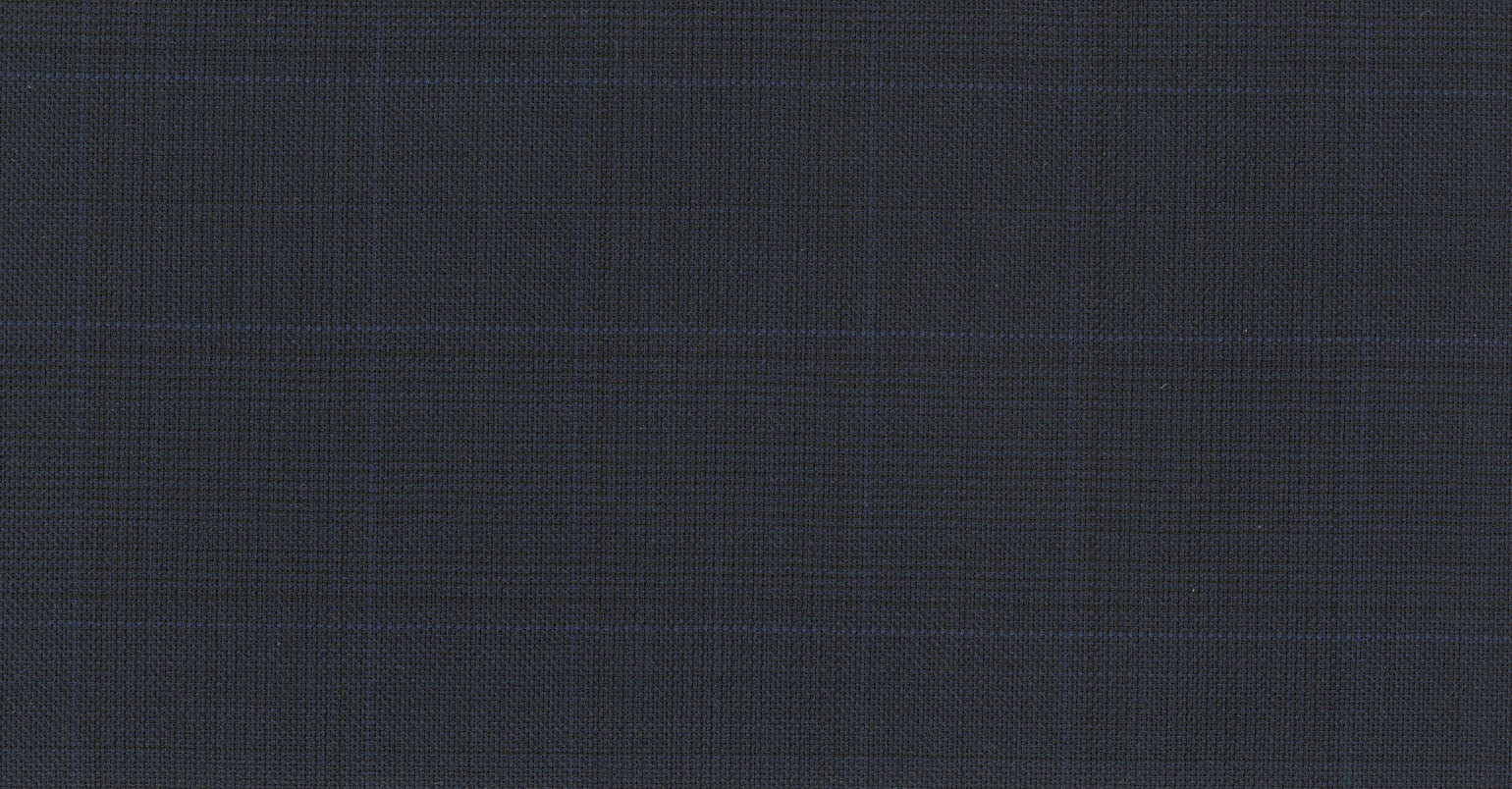 Stoffbibliothek: Blue dark check eton suiting-Stoff von SCABAL – Maßanfertigung in Berlin