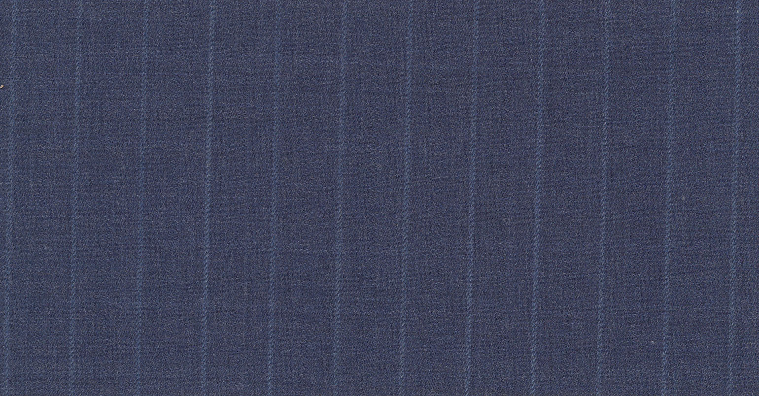 Stoffbibliothek: Mittelgrauer Blue medium stripe eton suiting-Stoff von SCABAL – Maßanfertigung in Berlin