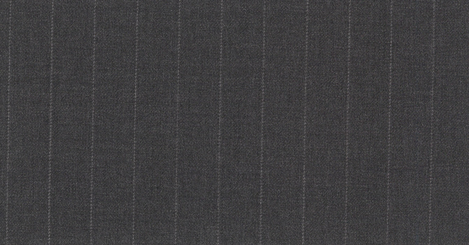 Stoffbibliothek: Mittelgrauer Grey medium stripe eton suiting-Stoff von SCABAL – Maßanfertigung in Berlin