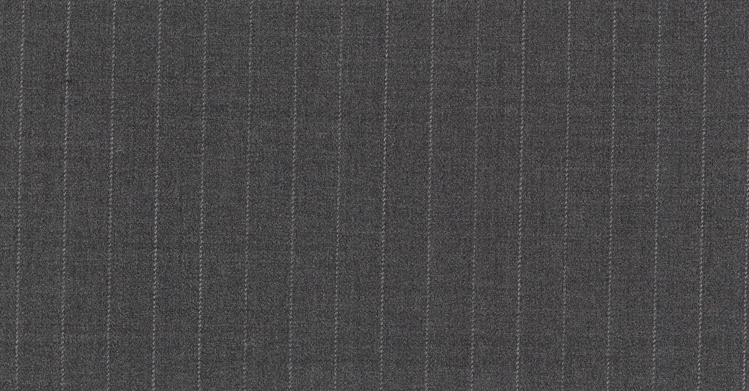 Stoffbibliothek: Mittelgrauer Grey medium stripe eton suiting-Stoff von SCABAL – Maßanfertigung in Berlin