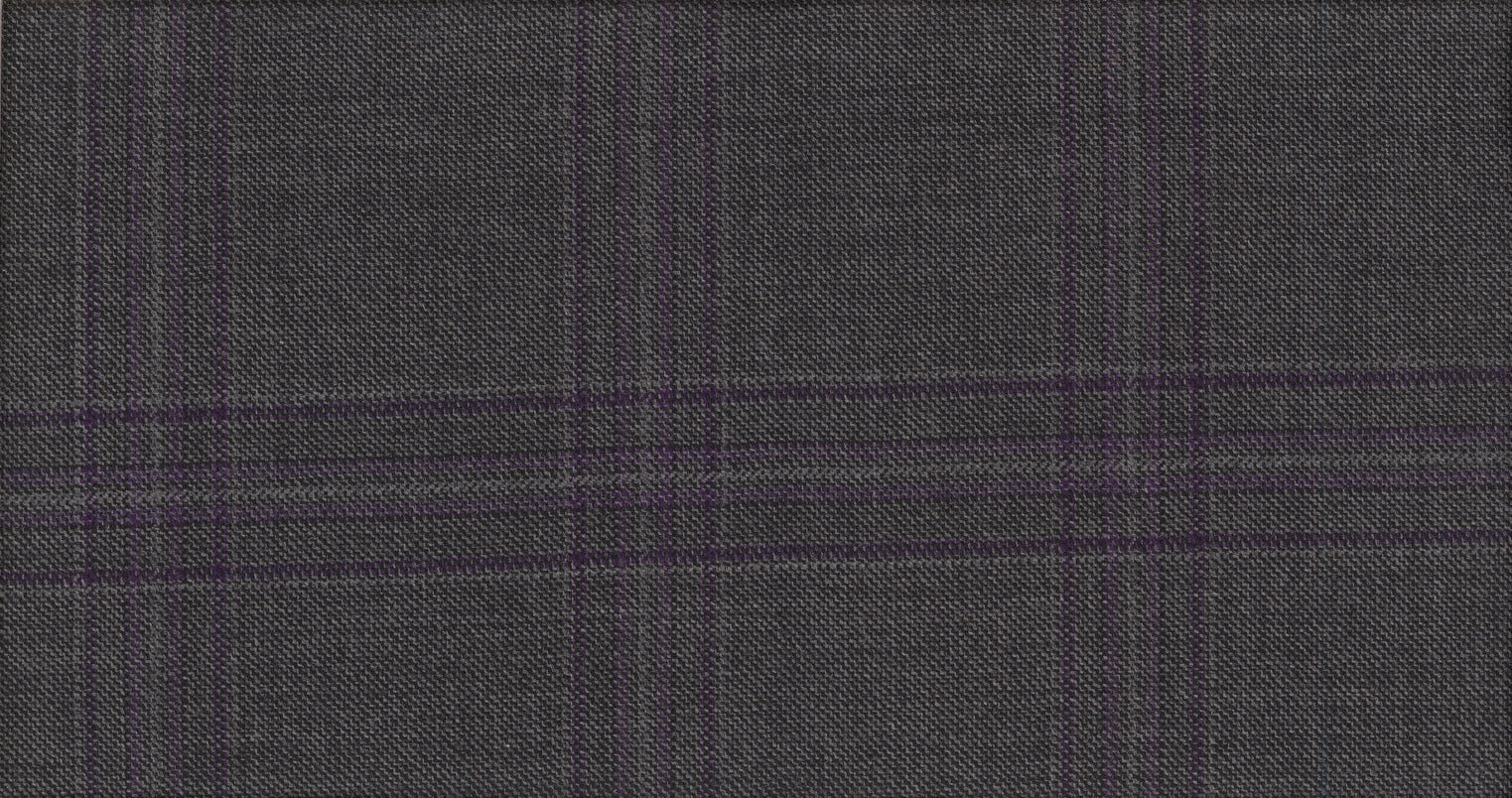 Stoffbibliothek: Mittelgrauer Grey medium check londoner suiting-Stoff von SCABAL – Maßanfertigung in Berlin