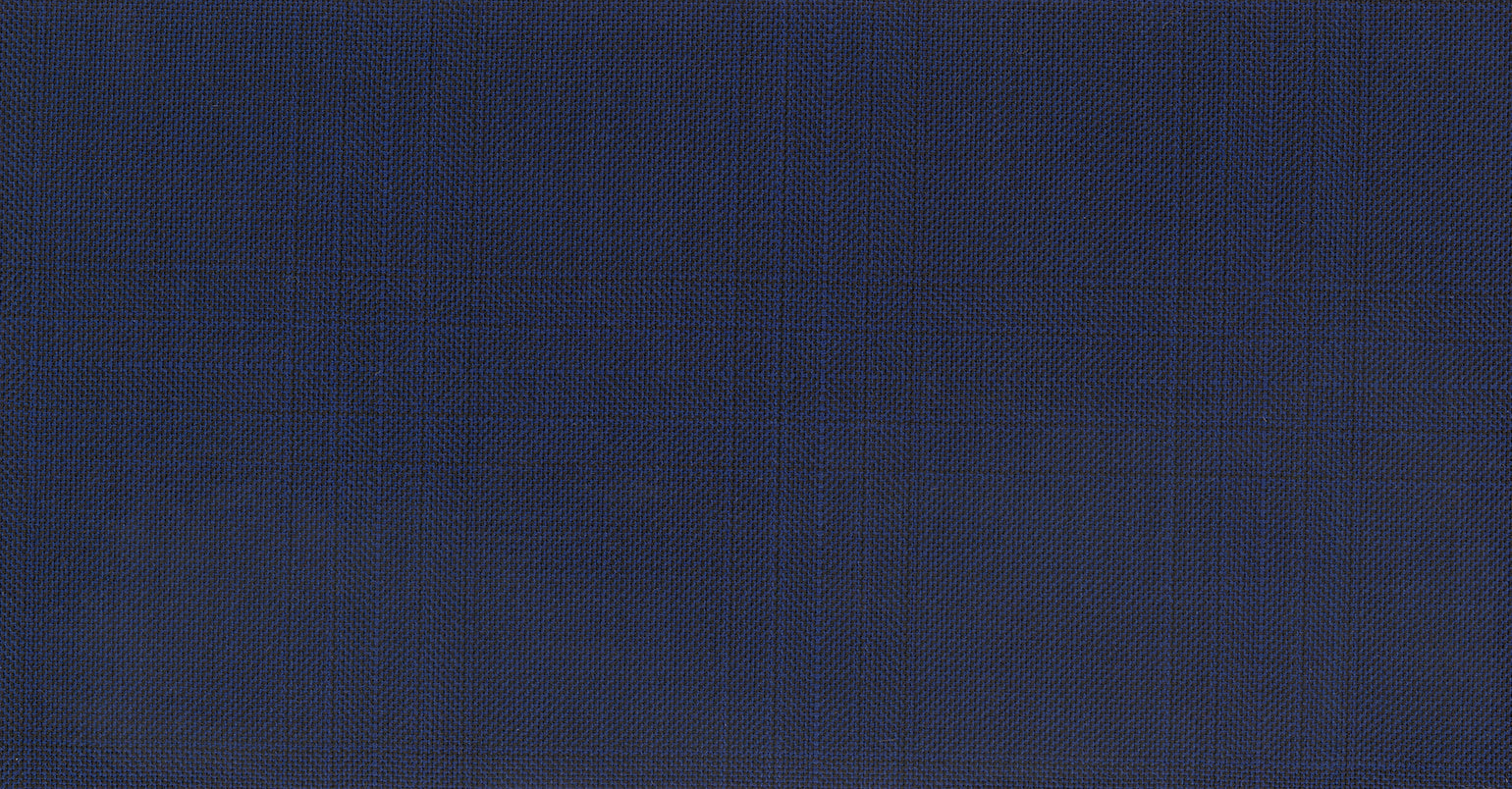 Stoffbibliothek: Blue dark check londoner suiting-Stoff von SCABAL – Maßanfertigung in Berlin